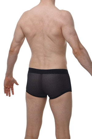 Boxer Olloix Macra Noir - PetitQ Underwear - Lingerie masculine sexy et sous-vêtements pour homme originaux