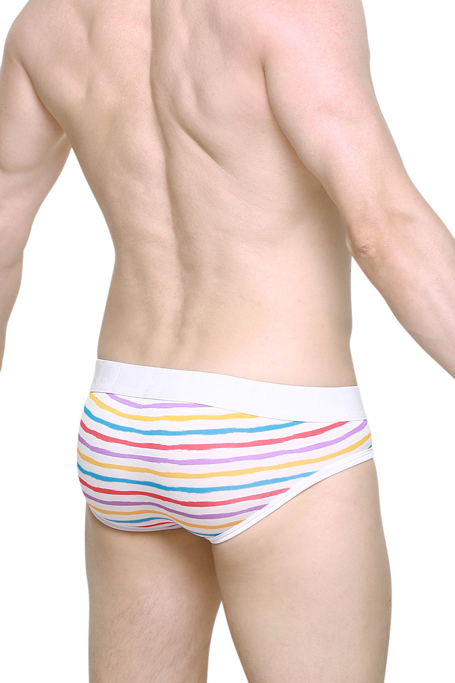 Slip Andrew Candy Stripes - PetitQ Underwear - Lingerie masculine sexy et sous-vêtements pour homme originaux