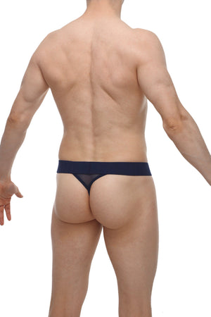 String Ficelle Chanac Net Navy - PetitQ Underwear - Lingerie masculine sexy et sous-vêtements pour homme originaux