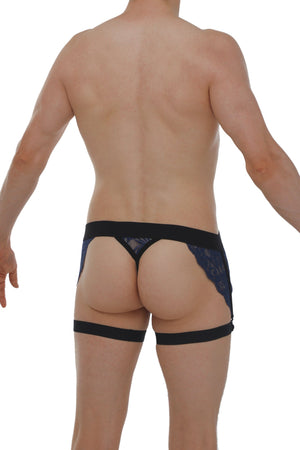 String Ficelle Lurris Dentelle Navy - PetitQ Underwear - Lingerie masculine sexy et sous-vêtements pour homme originaux