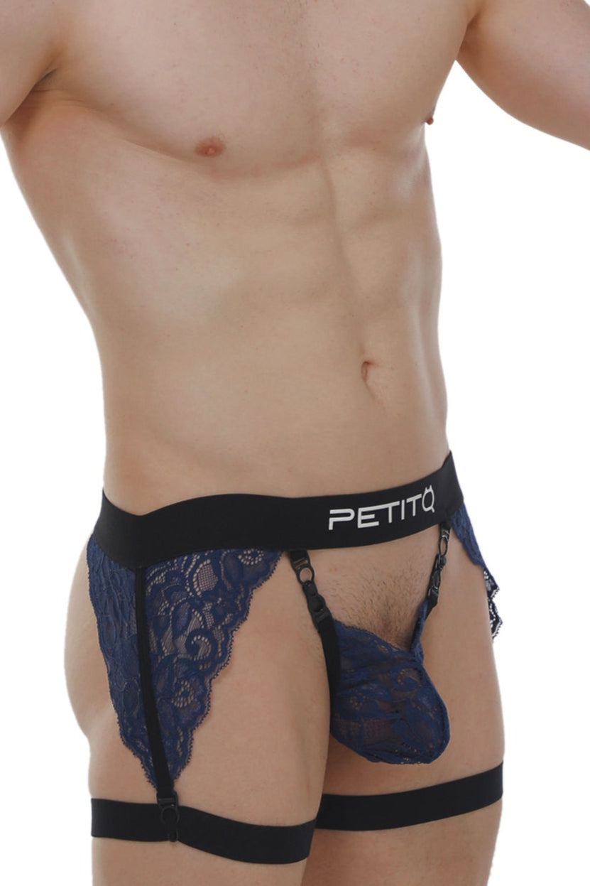 String Ficelle Lurris Dentelle Navy