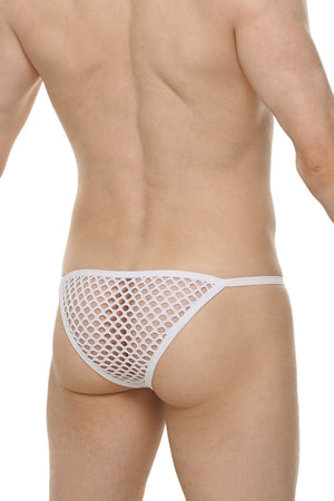 Kini Mesh Blanc - PetitQ Underwear - Lingerie masculine sexy et sous-vêtements pour homme originaux