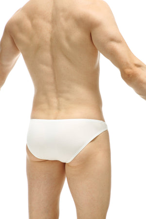 Bikini Colline Bambou Bio Blanc - PetitQ Underwear - Lingerie masculine sexy et sous-vêtements pour homme originaux