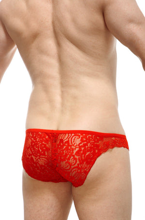 Bikini Tregunc Dentelle Rouge - PetitQ Underwear - Lingerie masculine sexy et sous-vêtements pour homme originaux
