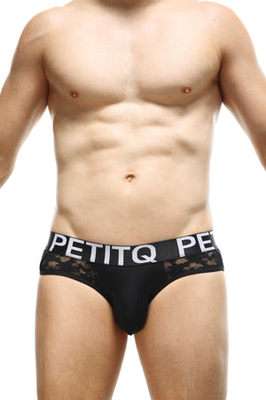 Slip Herm Dentelle Noir - PetitQ Underwear - Lingerie masculine sexy et sous-vêtements pour homme originaux