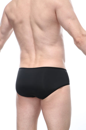 Slip Ouvert Cockring Noir - PetitQ Underwear - Lingerie masculine sexy et sous-vêtements pour homme originaux