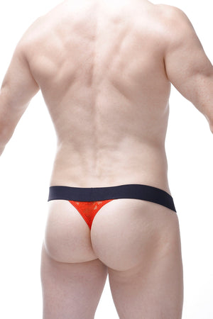 String Ficelle Aubiat Dentelle Rouge - PetitQ Underwear - Lingerie masculine sexy et sous-vêtements pour homme originaux