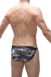 Orbar – Netz-Bikini mit Camouflage-Muster