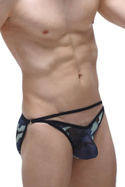 Orbar – Netz-Bikini mit Camouflage-Muster