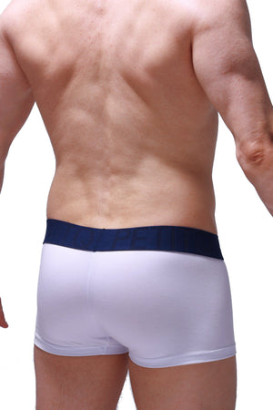 Boxer Bosse Modal Blanc - PetitQ Underwear - Lingerie masculine sexy et sous-vêtements pour homme originaux