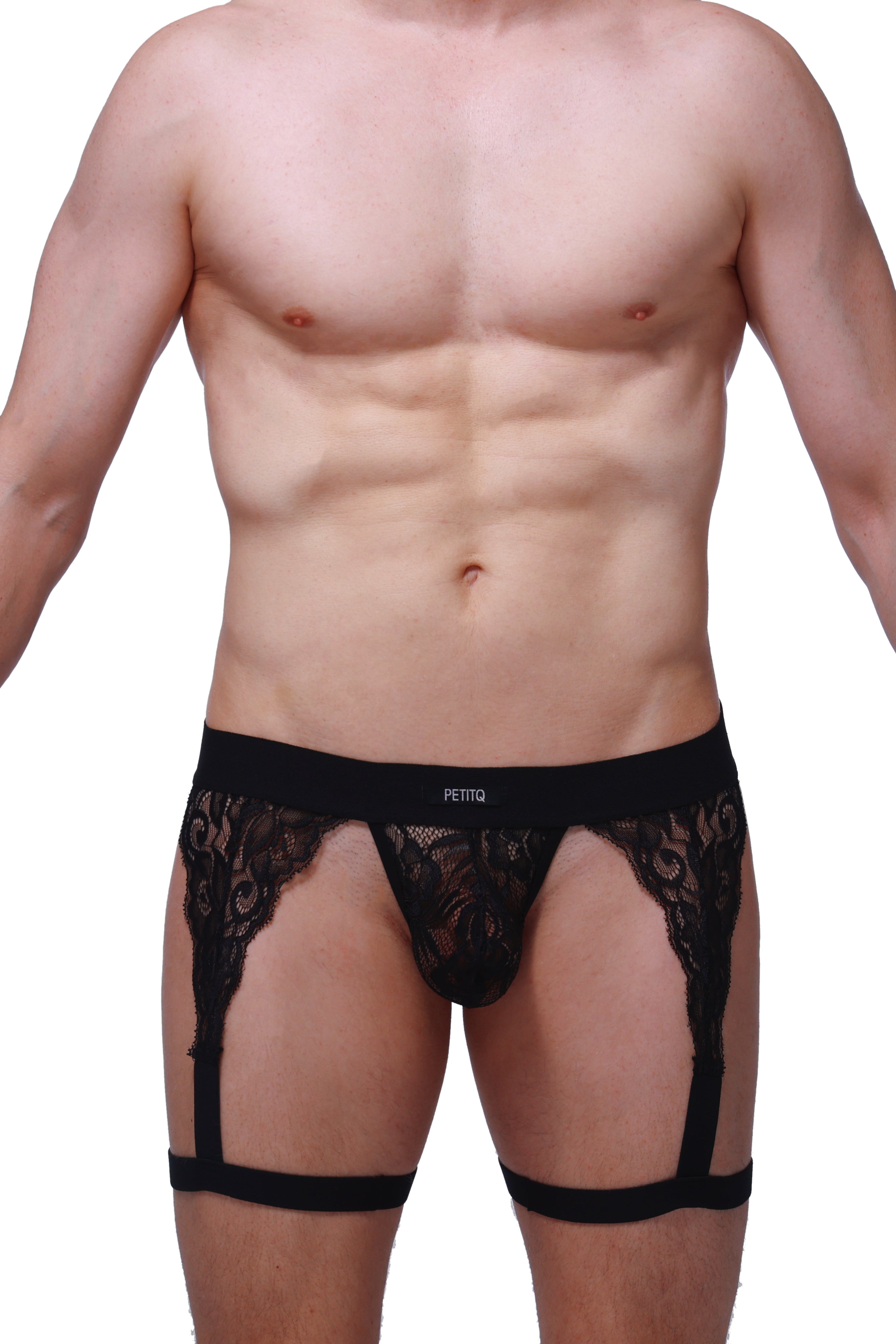 String Ficelle Lurris Noir - PetitQ Underwear - Lingerie masculine sexy et sous-vêtements pour homme originaux