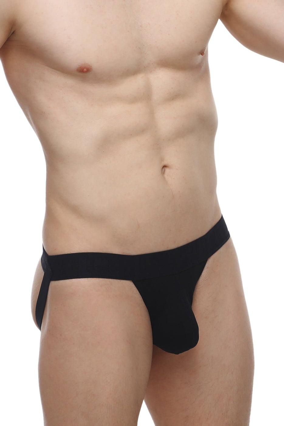 Jockstrap Blyes Modal Noir - PetitQ Underwear - Lingerie masculine sexy et sous-vêtements pour homme originaux