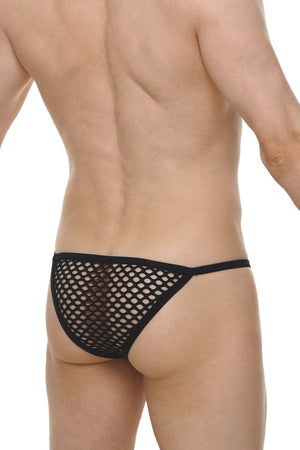Kini Mesh Noir - PetitQ Underwear - Lingerie masculine sexy et sous-vêtements pour homme originaux