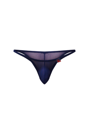 Bikini Plellis Net Bleu - PetitQ Underwear - Lingerie masculine sexy et sous-vêtements pour homme originaux