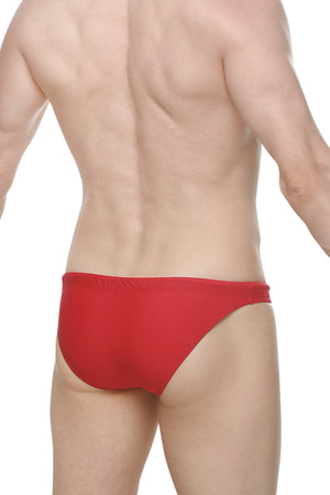 Slip de Bain Arrans Rouge - PetitQ Underwear - Lingerie masculine sexy et sous-vêtements pour homme originaux
