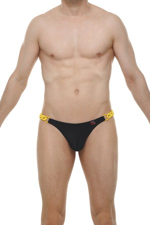 String Chaines Joe Noir - PetitQ Underwear - Lingerie masculine sexy et sous-vêtements pour homme originaux