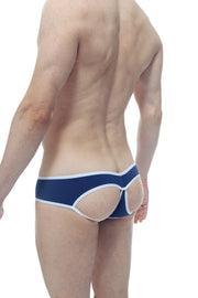 Slip Ouvert Bages Navy - PetitQ Underwear