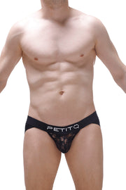 Bizas Jockstrap Encaje Negro