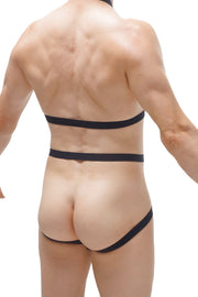 Abnehmbarer Jockstrap-Gurt Schwarz