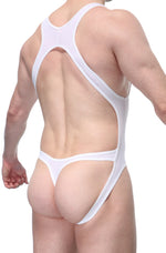 Body Perruel Ciruela Jockstring Blanco