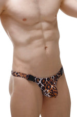 Bade-Tanga mit Leoparden-Clip